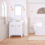 Oak Hill 2-Handle Wall Mount Bathroom Faucet with Lever Handles