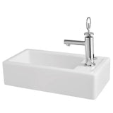 Cossu 20 in. Sink, 1-Hole with Right-Hand Drain