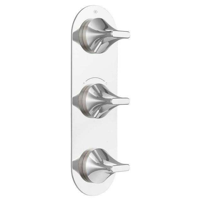 DXV - DXV Modulus 3-Handle Thermostatic Valve Trim Only - Polished Chrome