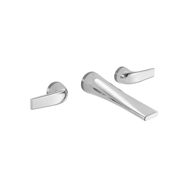 DXV - DXV Modulus 2-Handle Wall Mount Widespread Bathroom Faucet with Lever Handles - Polished Chrome
