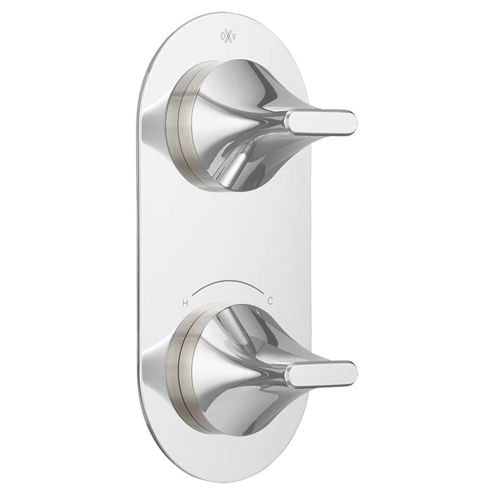 DXV - DXV Modulus 2-Handle Thermostatic Valve Trim Only - Polished Chrome