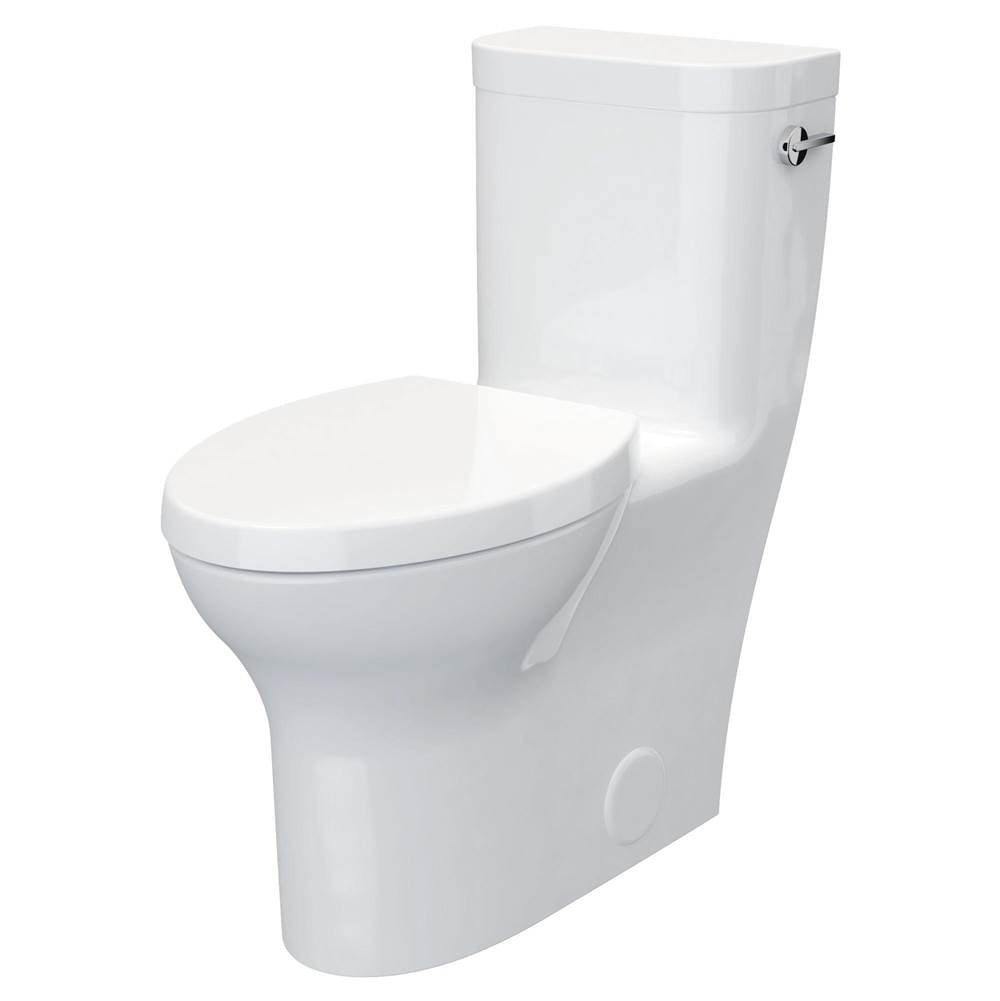 Equility One-Piece Chair Height Right Hand Trip Lever Elongated Toilet with Seat