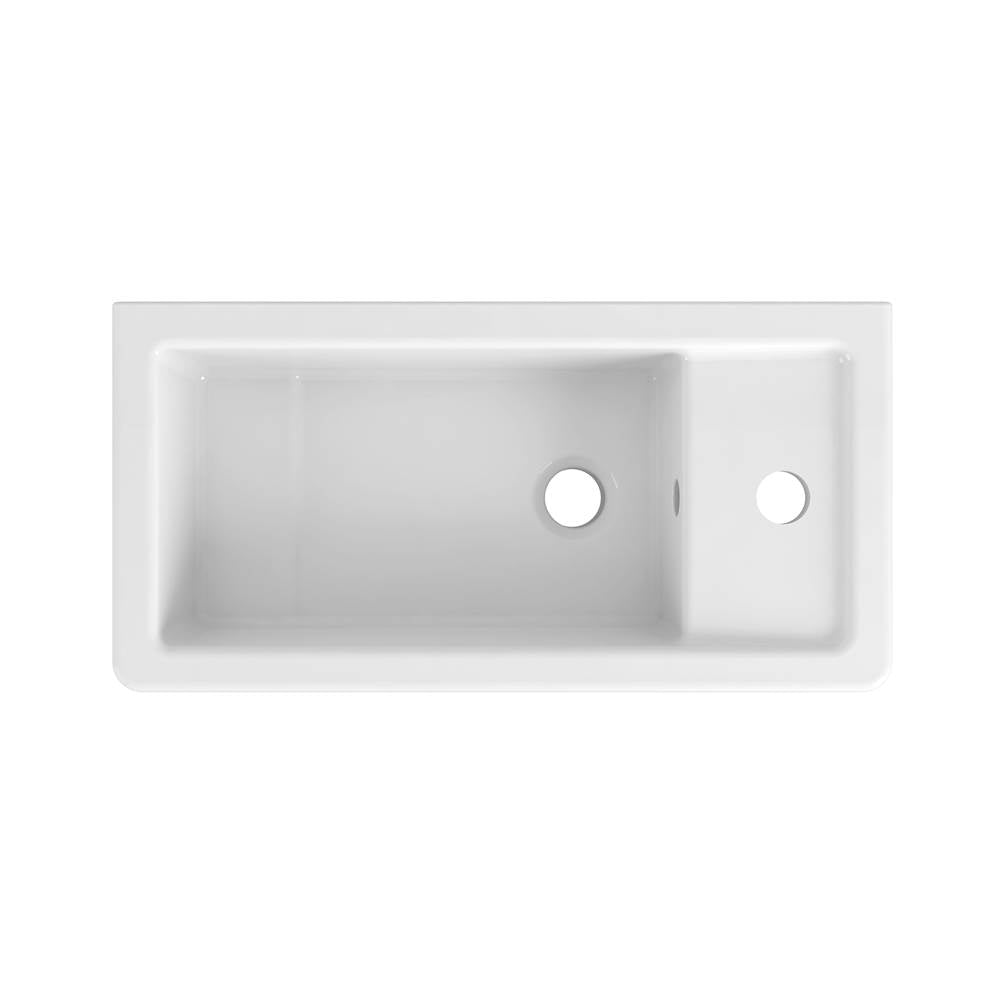 Cossu 20 in. Sink, 1-Hole with Right-Hand Drain