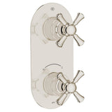 Oak Hill 2-Handle Thermostatic Valve Trim Only with Cross Handles