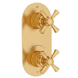 Oak Hill 2-Handle Thermostatic Valve Trim Only with Cross Handles
