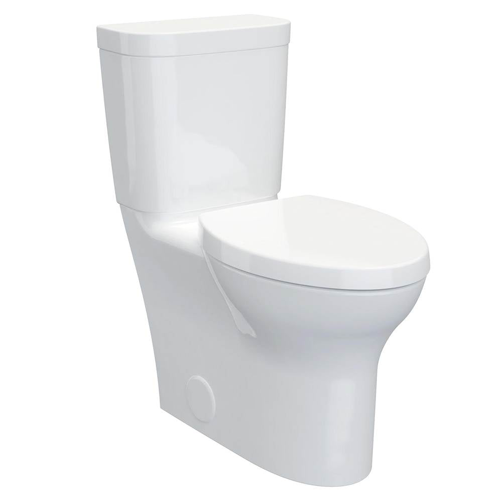 Equility Two-Piece Chair Height Right Hand Trip Lever Elongated Toilet with Seat