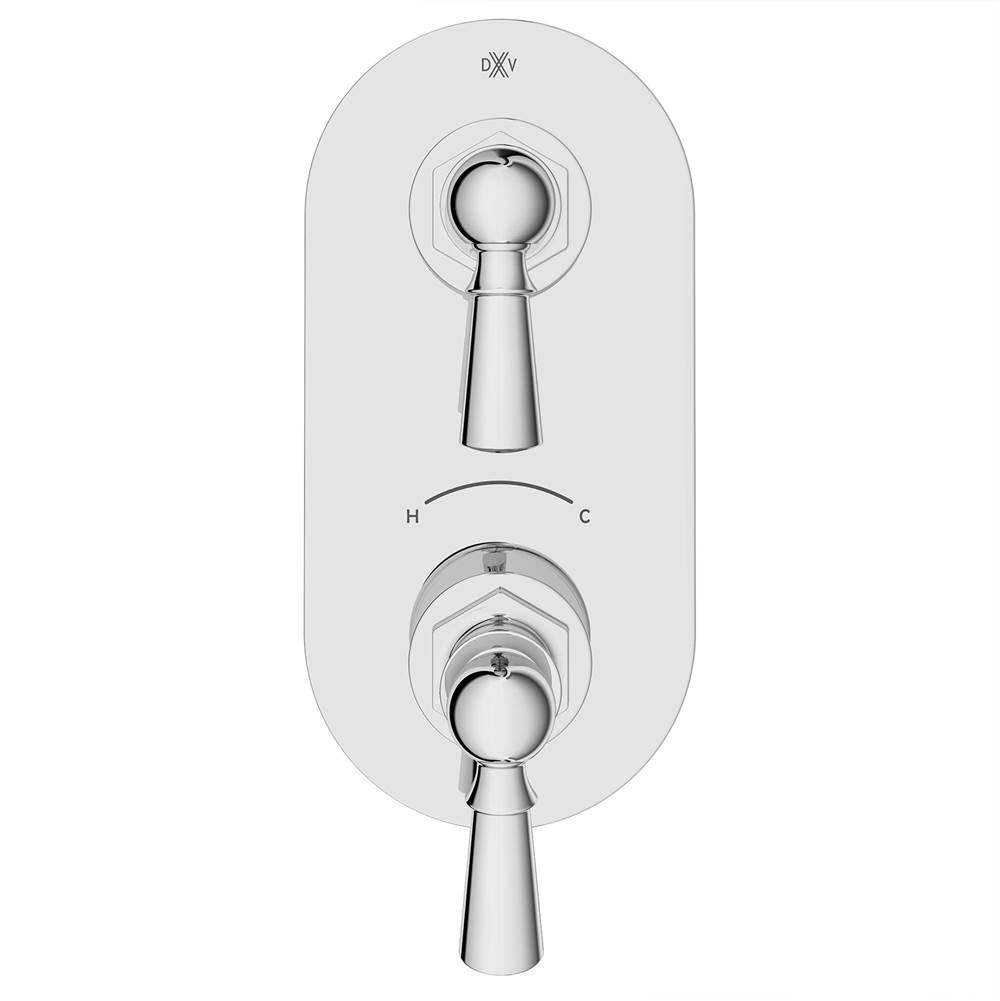 Oak Hill 2-Handle Thermostatic Valve Trim Only with Lever Handles