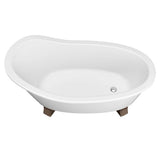 Oak Hill 66 in. x 36 in. Freestanding Bathtub with Feet