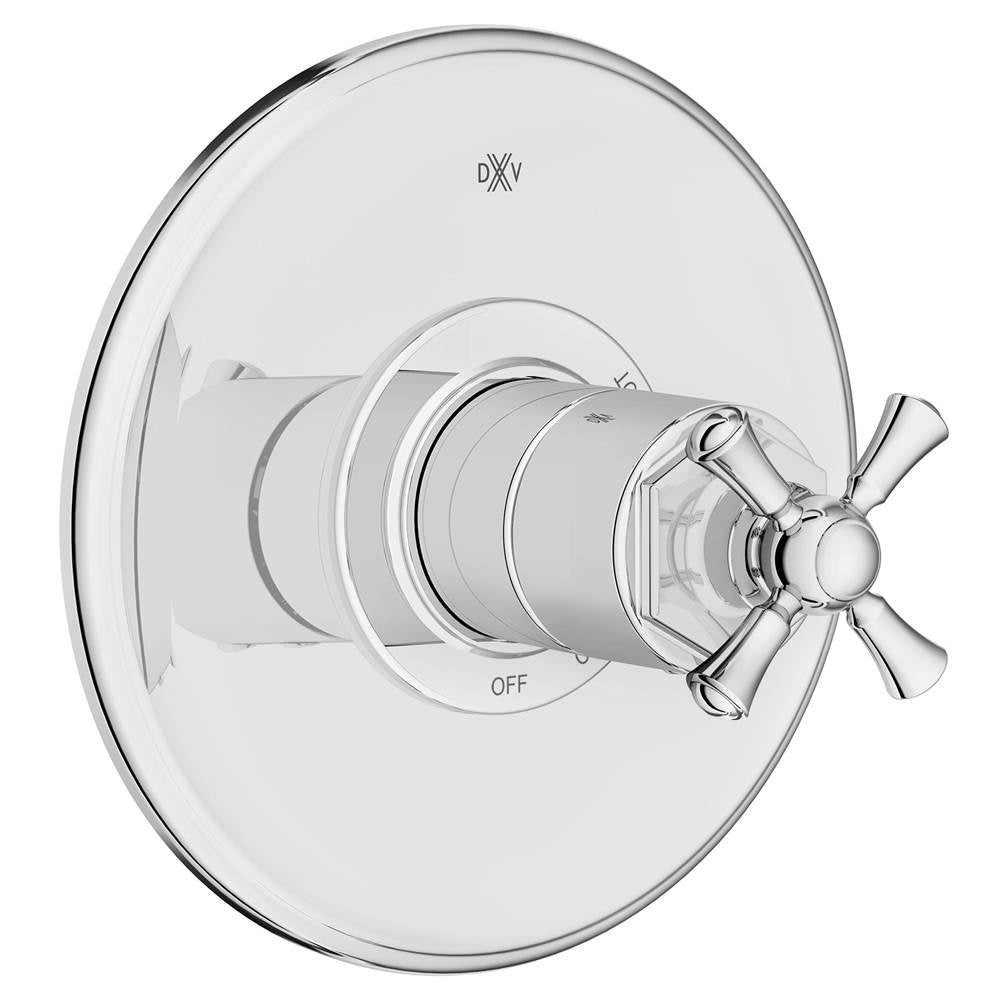 Oak Hill Single Handle Pressure Balance Valve Trim Only with Cross Handle