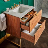 Belshire 30 in. Single Vanity Only with Hidden Interior Drawer