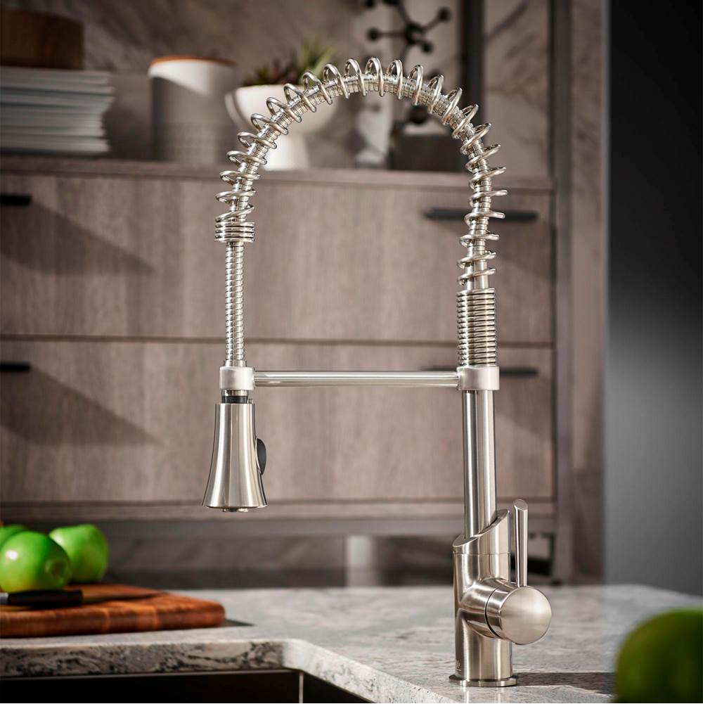 Fresno Single Handle Culinary Kitchen Faucet with Lever Handle