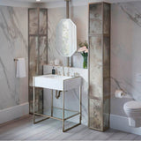 Belshire 30 in. Console Legs with Glass Shelf