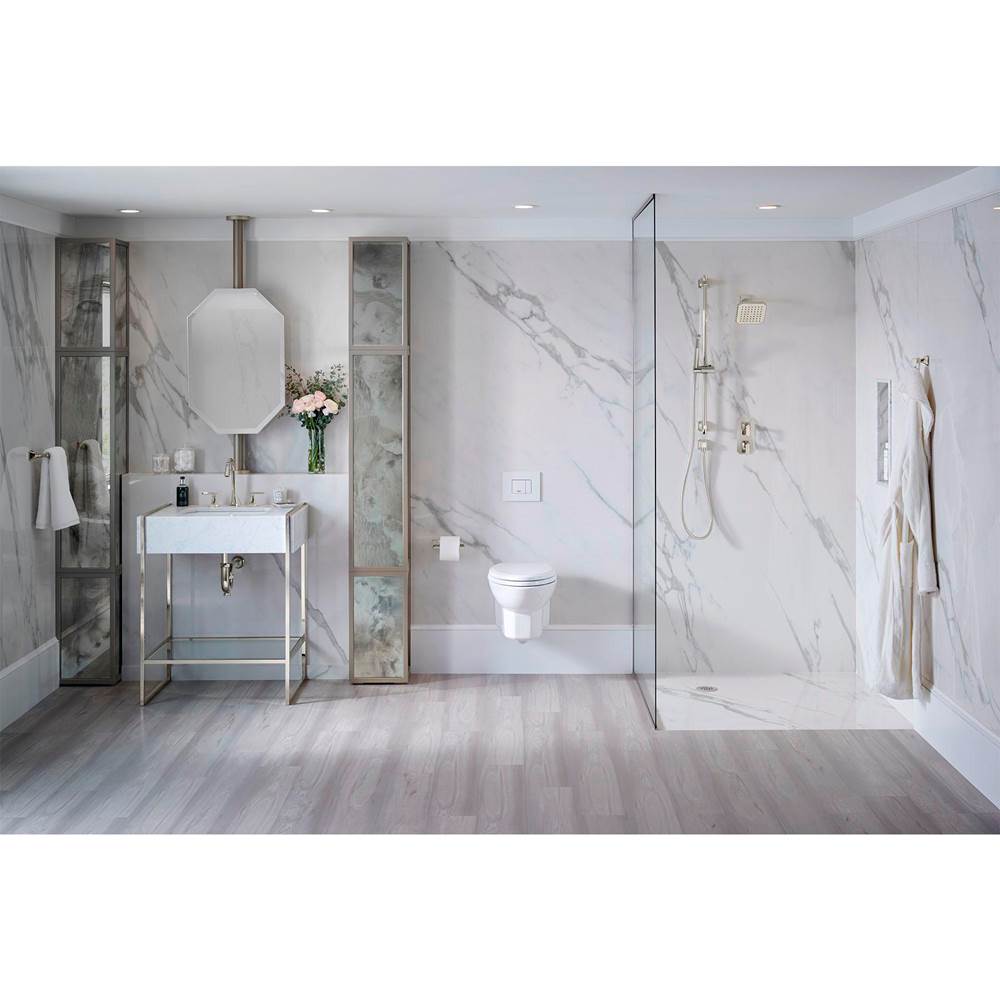 Belshire 30 in. Console Legs with Glass Shelf