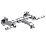 Oak Hill 2-Handle Wall Mount Bathroom Faucet with Lever Handles