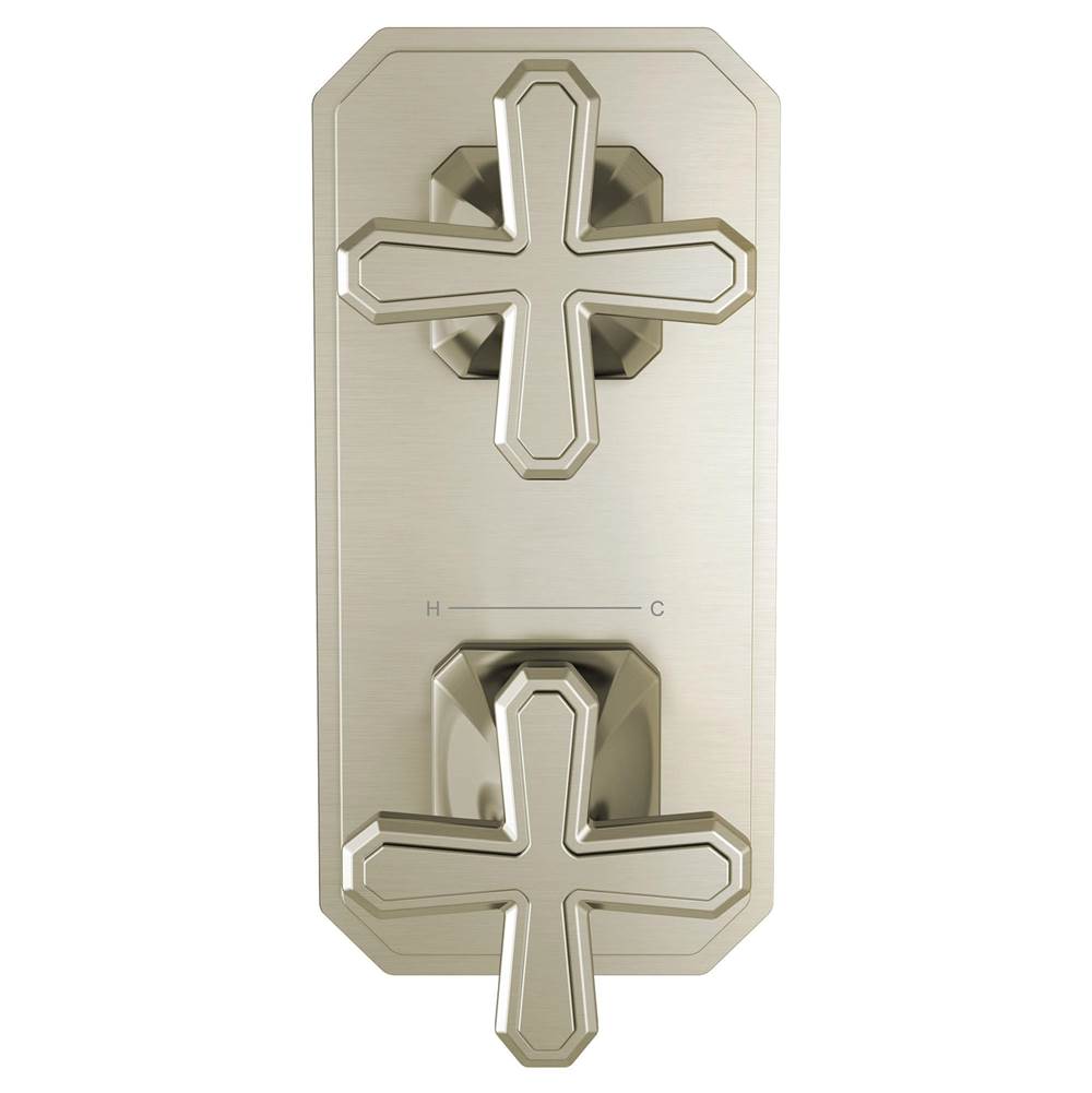Belshire 2-Handle Thermostatic Valve Trim Only with Cross Handles