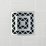 Ebbe - LATTICE - Polished Chrome - Unique Drain Cover - Polished Chrome