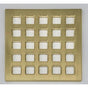 Ebbe - QUADRA - Brushed Gold - Unique Drain Cover - Brushed Gold