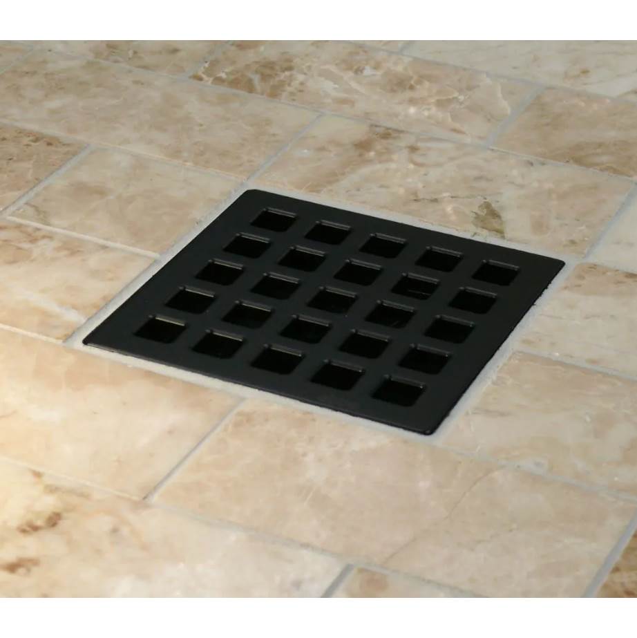 Ebbe - QUADRA - Matte Black - Unique Drain Cover - Matte Black