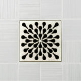 Ebbe - SPLASH - Brushed Nickel - Unique Drain Cover - Brushed Nickel