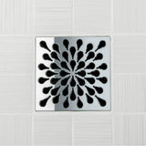 Ebbe - SPLASH - Polished Chrome - Unique Drain Cover - Polished Chrome