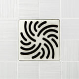 Ebbe - TWISTER - Brushed Nickel - Unique Drain Cover - Brushed Nickel