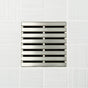 Ebbe - PARALLEL - Brushed Nickel - Unique Drain Cover - Brushed Nickel