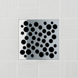 Ebbe - BUBBLES - Polished Chrome - Unique Drain Cover - Polished Chrome