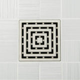 Ebbe - FRAMES - Brushed Nickel - Unique Drain Cover - Brushed Nickel