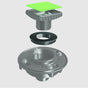 Ebbe - Reducing Adapter / Dallas Specialties - No Finish