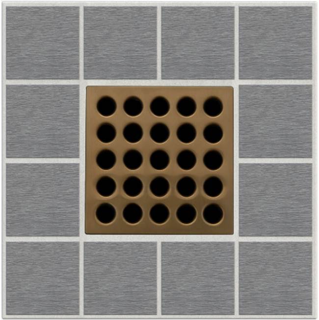Ebbe - PRO Drain Cover - Brushed Bronze - Brushed Bronze