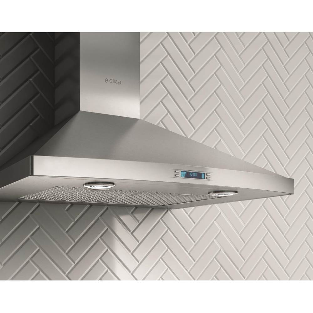Elica - Pilato Wall Mount Range Hood - Stainless Steel
