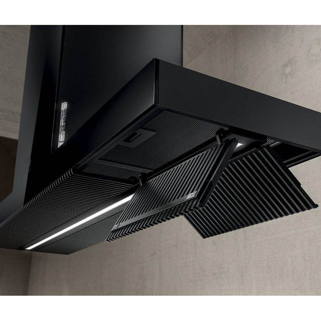 Elica - Haiku Island Island Range Hood - Ultra Transparent Black Glass