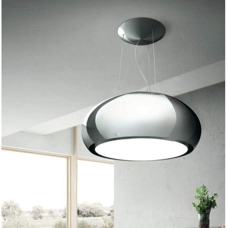 Elica - Seashell 31 1/2''W x 31 1/2''D x 13 3/4''H, Mirror Stainless Steel