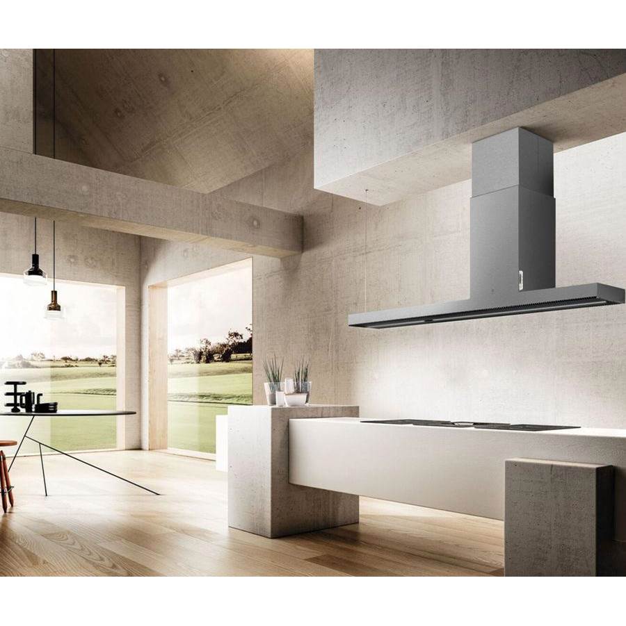 Elica - Haiku Island Island Range Hood - Stainless Steel