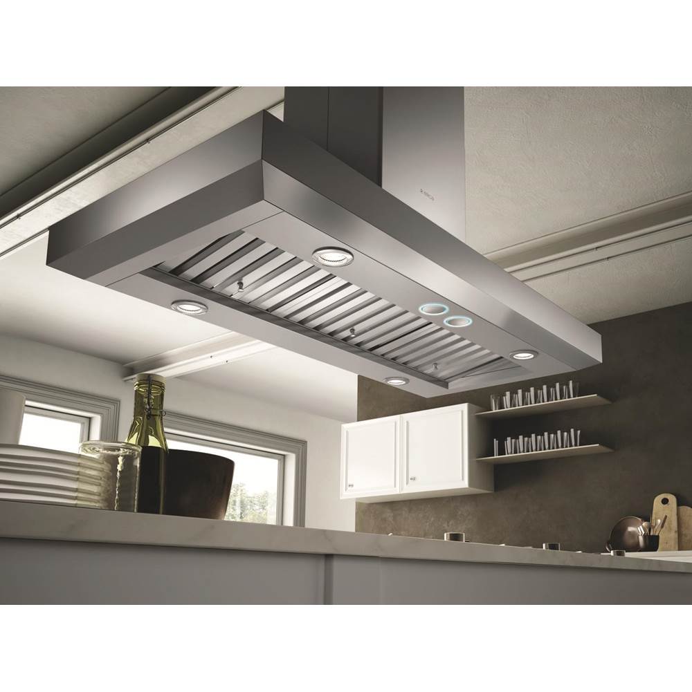 Elica - Vavano Island Island Range Hood - Stainless Steel