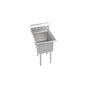 Elkay - 1 Compartment Sink, 21X26 OA, 16X20 Bowl, 14 Deep, No DBs, SS Legs, 16 GA 300 Series SS, NSF - No.4 Finish