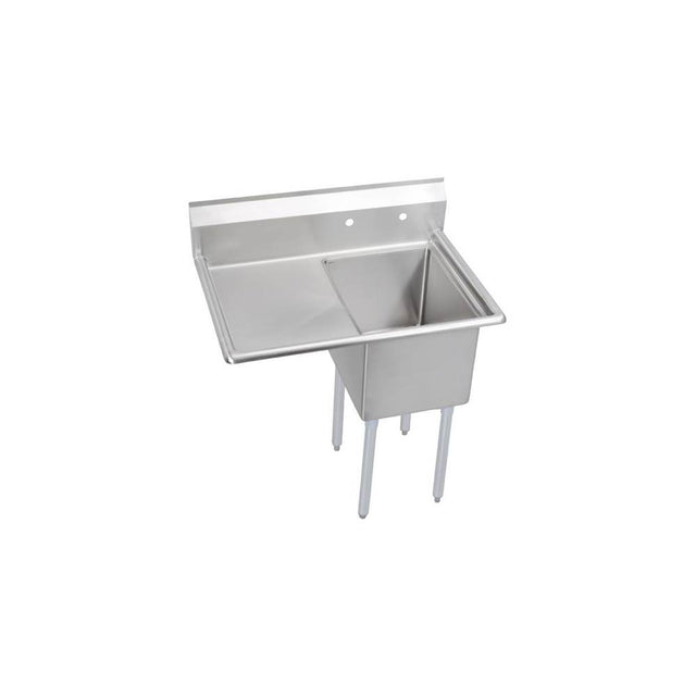 Elkay - 1 Compartment Sink, 37X26 OA, 16X20 Bowl, 14 Deep, Left 18'' DB, SS Legs, 16 GA 300 Series SS, NSF - No.4 Finish