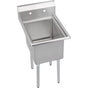 Elkay - 1 Compartment Sink, 23X30 OA, 18X24 Bowl, 12 Deep, No DBs, SS Legs, 16 GA 300 Series SS, NSF - No.4 Finish