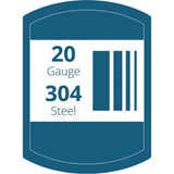 20 Gauge Stainless Steel 33'' x 22'' x 7.25'' Single Bowl Drop-in Kitchen Sink
