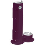 Elkay - Halsey Taylor Endura II Tubular Outdoor Fountain, Pedestal w/ Pet Station, Non-Filtered Non-Refrigerated FR, Purple - Purple