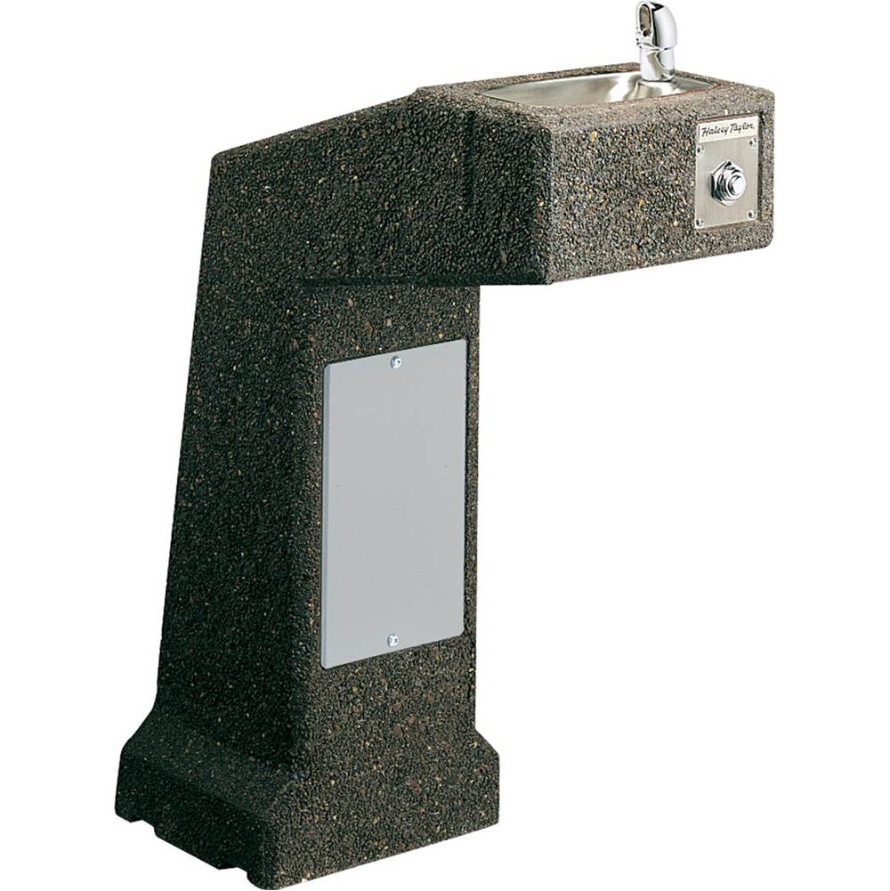 Elkay - Halsey Taylor Outdoor Sierra Stone Fountain, Pedestal Non-Filtered Non-Refrigerated Freeze Resistant - Stone Aggregate