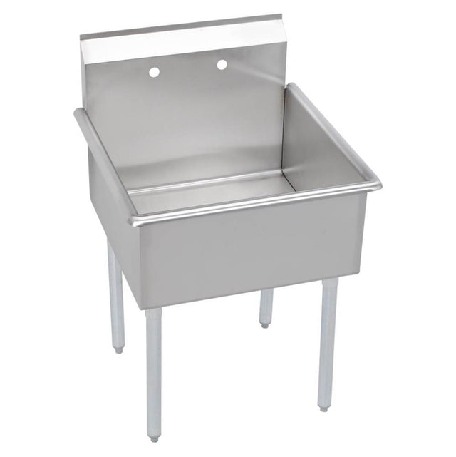 Elkay - 2 Compartment Budget Sink, 39X25 OA, 18X21 Bowl, 12 Deep, No DBs, SS Legs, 18 GA 300 Series SS - No.4 Finish