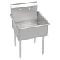 Elkay - 2 Compartment Budget Sink, 39X25 OA, 18X21 Bowl, 12 Deep, No DBs, SS Legs, 18 GA 300 Series SS - No.4 Finish