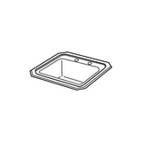 20 Gauge Stainless Steel 15'' x 15'' x 6.125'' Single Bowl Drop-in Bar/Prep Sink