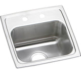 Elkay - 18 Gauge Stainless Steel 15'' x 15'' x 7.125'' Single Bowl Drop-in Bar/Prep Sink - Lustrous Satin