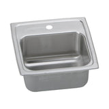 Elkay - 18 Gauge Stainless Steel 15'' x 15'' x 6.125'' Single Bowl Top Mount Bar/Prep Sink - Lustertone