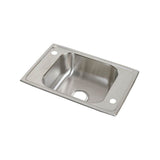 Elkay - 20 Gauge Stainless Steel 25'' x 17'' x 6.5'' Single Bowl Drop-in Sink - Brushed Satin