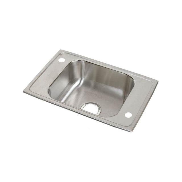 Elkay - 20 Gauge Stainless Steel 25'' x 17'' x 6.5'' Single Bowl Drop-in Sink - Brushed Satin