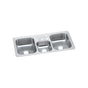 Elkay - 20 Gauge Stainless Steel 43'' x 22'' x 7'' Triple Bowl Drop-in Kitchen Sink - Brushed Satin