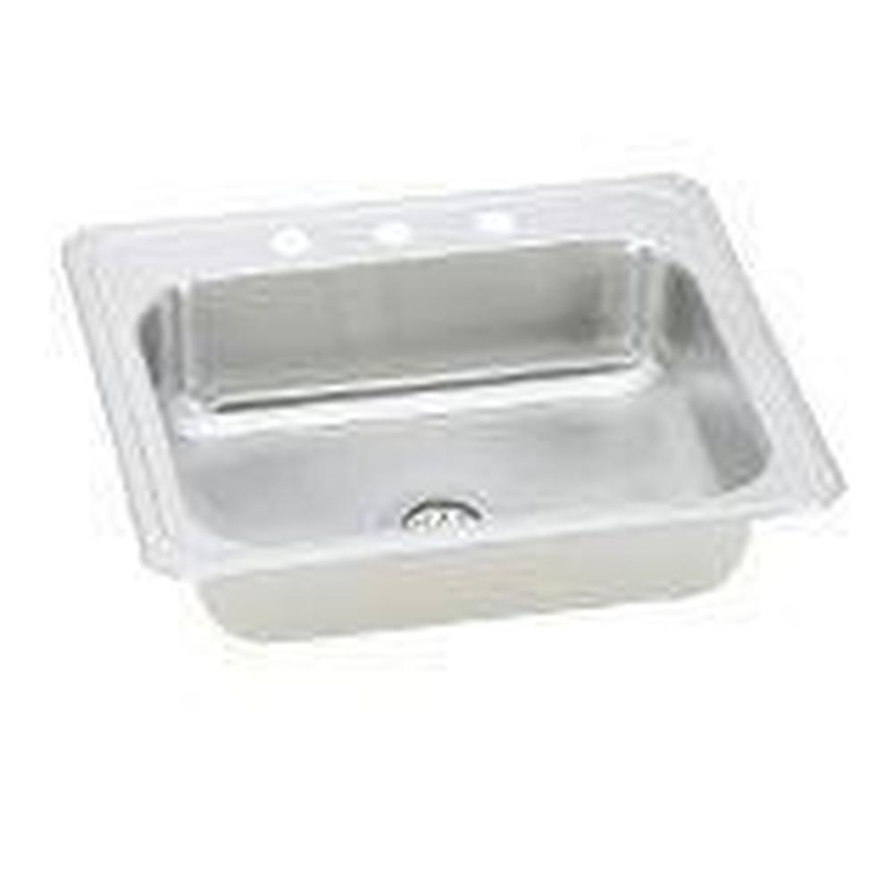 Elkay - 20 Gauge Stainless Steel 25'' x 21.25'' x 6.875'' Single Bowl Drop-in Kitchen Sink
